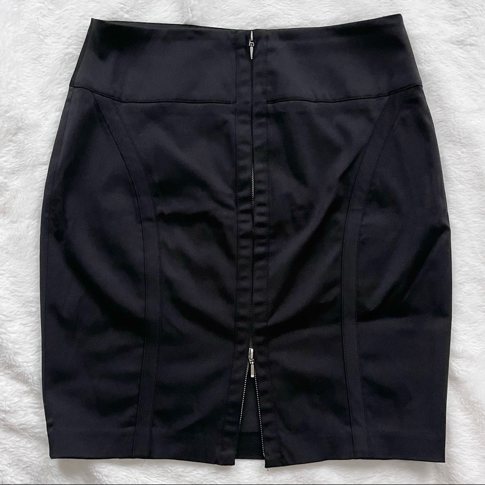 Kenar Statement Back Zipper Pencil Skirt Black Size 10